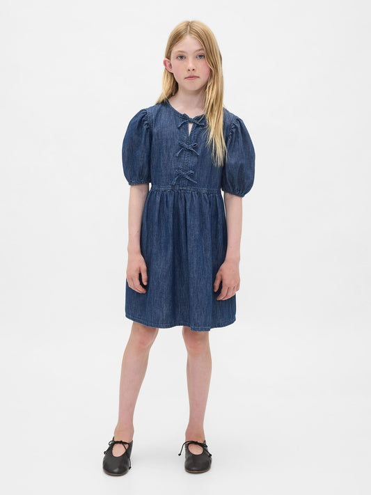 Mavi Denim Puff-sleeve Elbise
