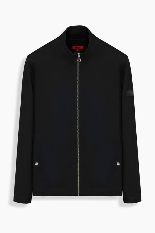 Fermuarlı Cepli Siyah Sweatshirt