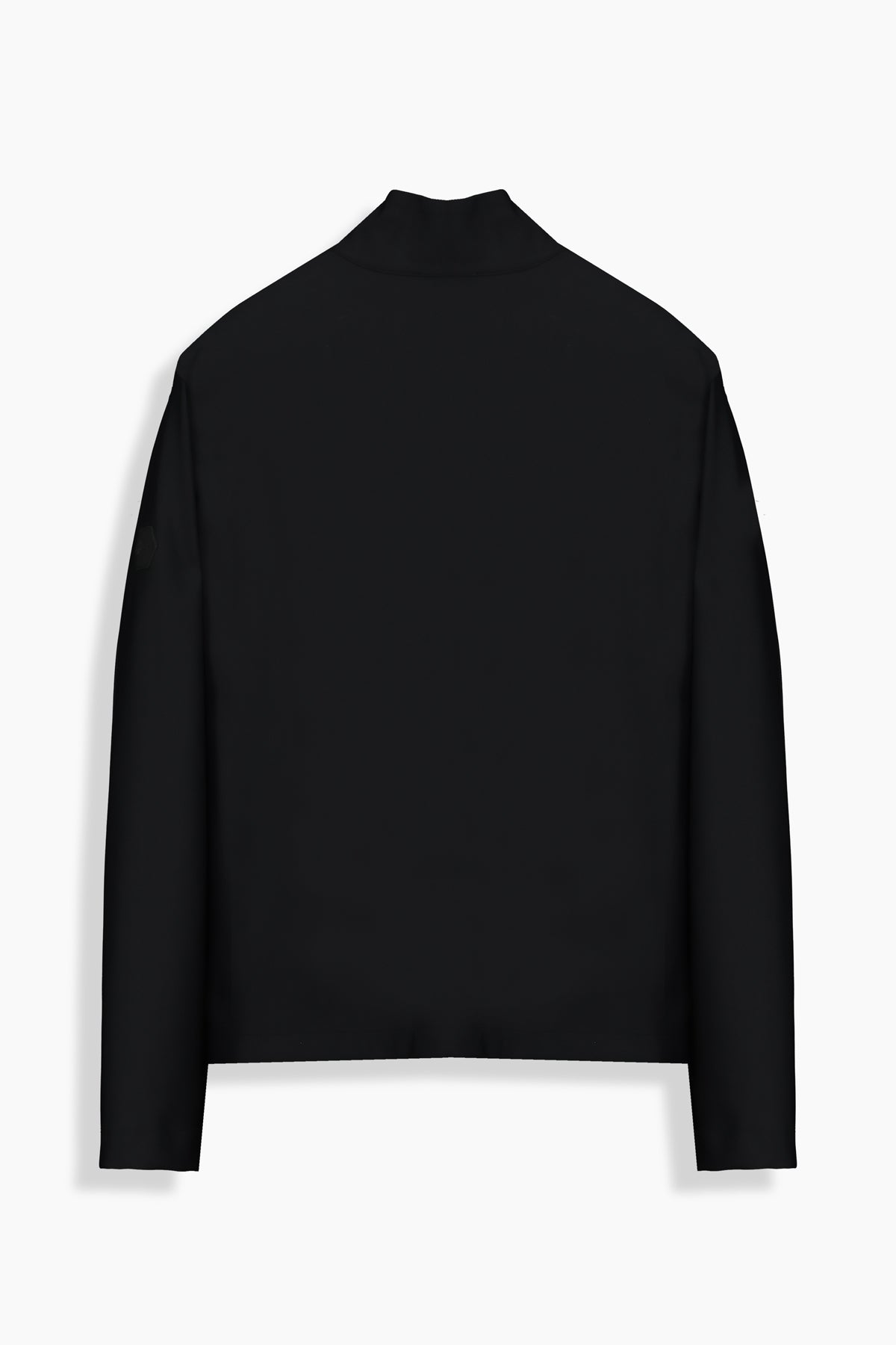 Fermuarlı Koyu Siyah Sweatshirt