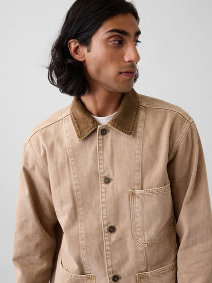 Bej Denim Barn Ceket
