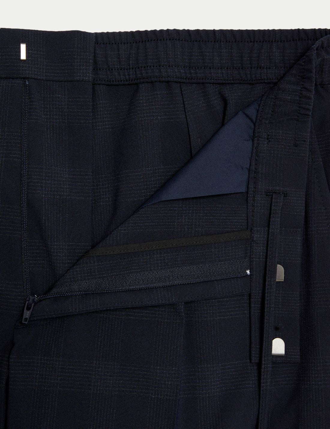 Tailored Fit Ekose Desenli Pantolon