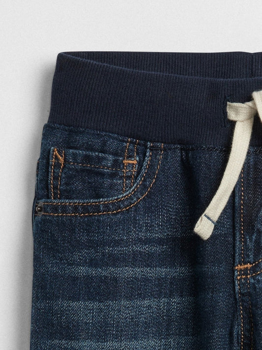 Lacivert Pull-On Slim Jean