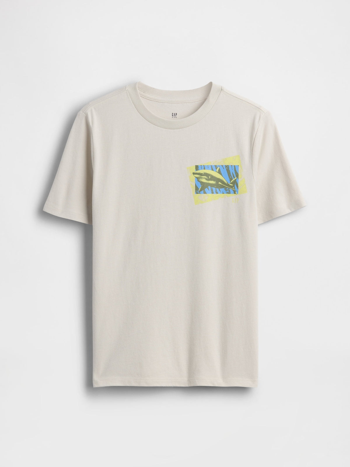 Ekru Grafik Baskılı T-shirt