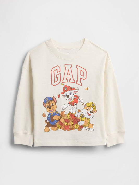Krem Paw Patrol Grafik Baskılı T-shirt