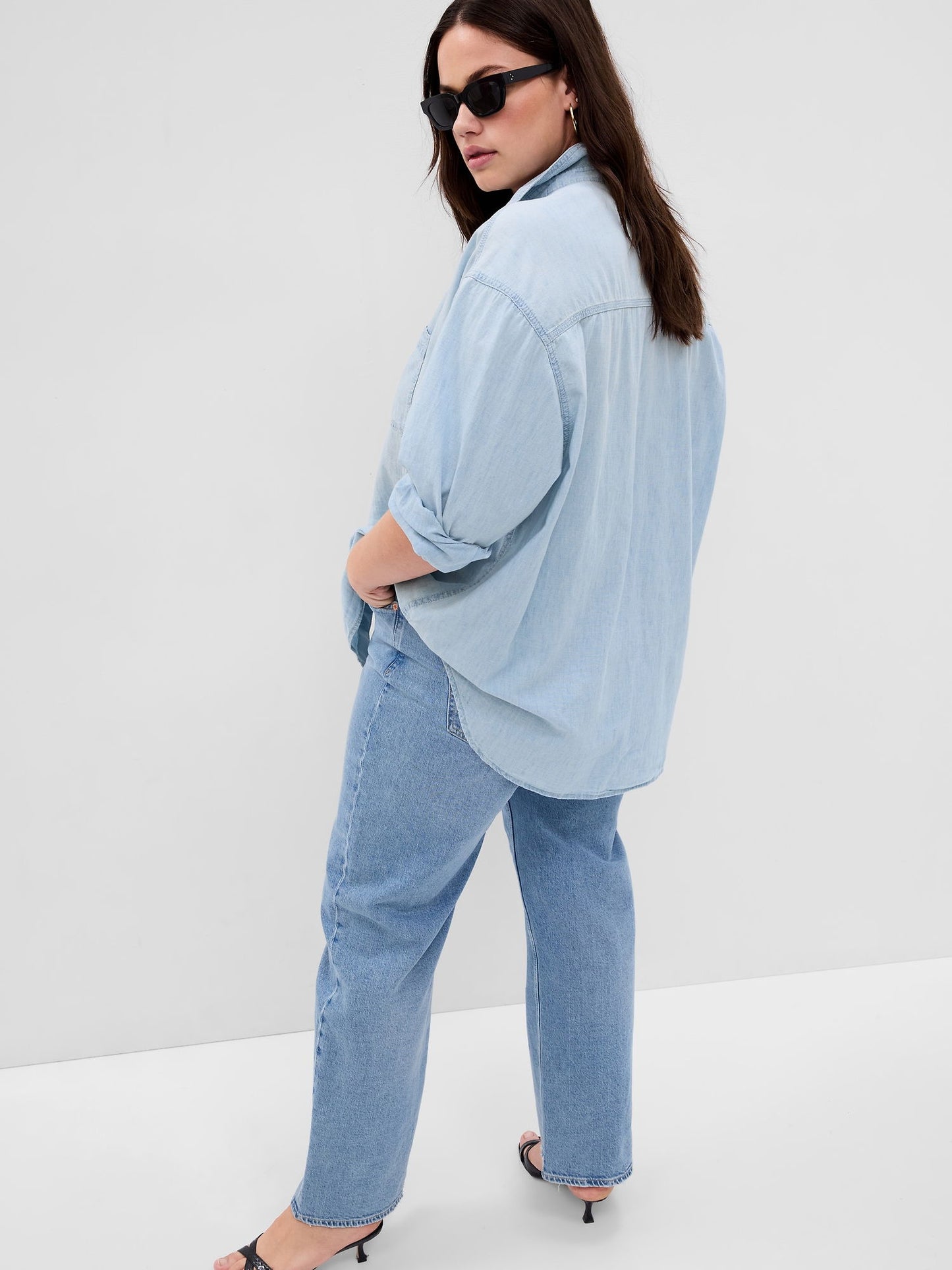 Açık Mavi Chambray Denim Big Washwell™ Gömlek