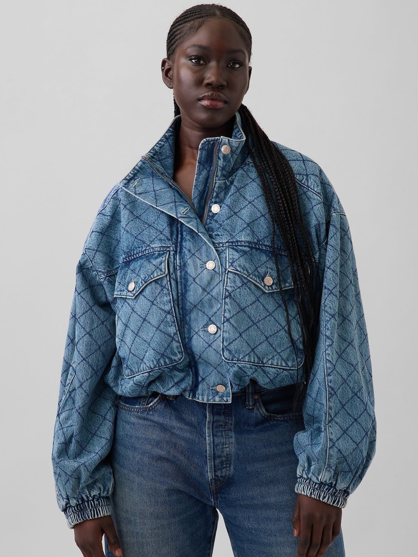 Mavi Gap × Hfr Dikişli Denim Bomber Ceket By Latouché