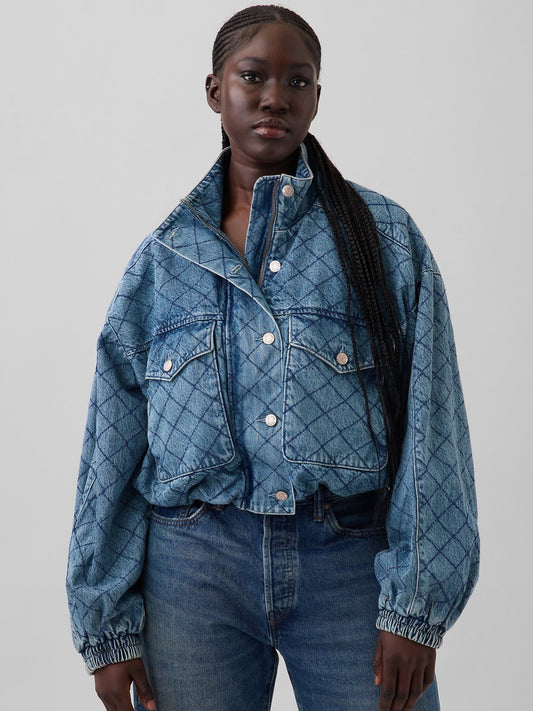 Mavi Gap × Hfr Dikişli Denim Bomber Ceket By Latouché