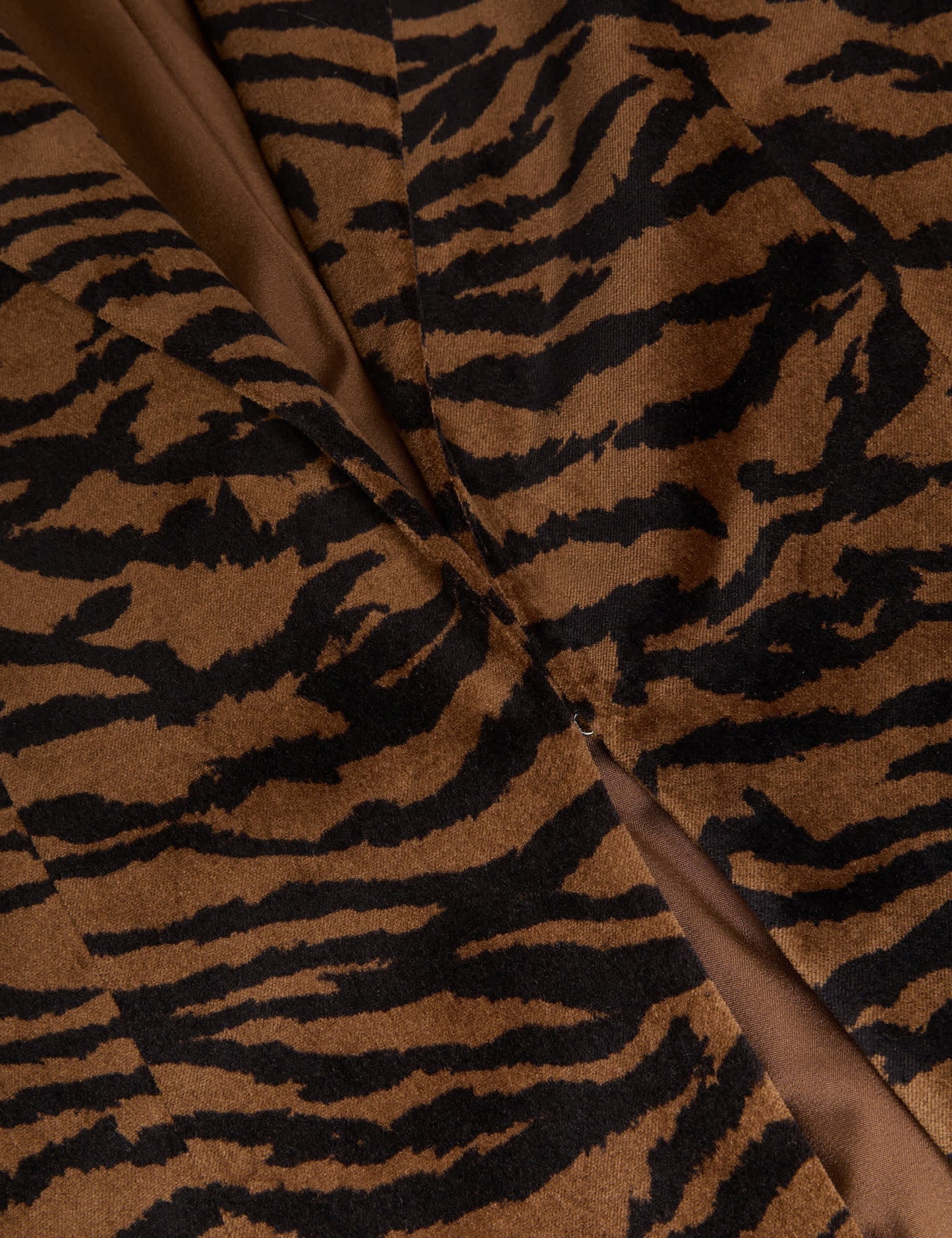 Kadife Leopar Desenli Ceket