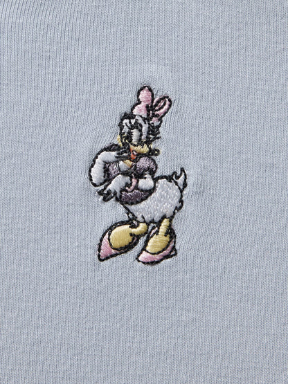 Açık Mavi Gap × Disney Bisiklet Yaka Crop T-shirt