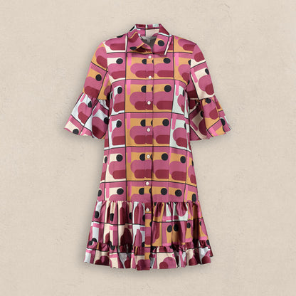 Fiorella Desenli Pembe Elbise