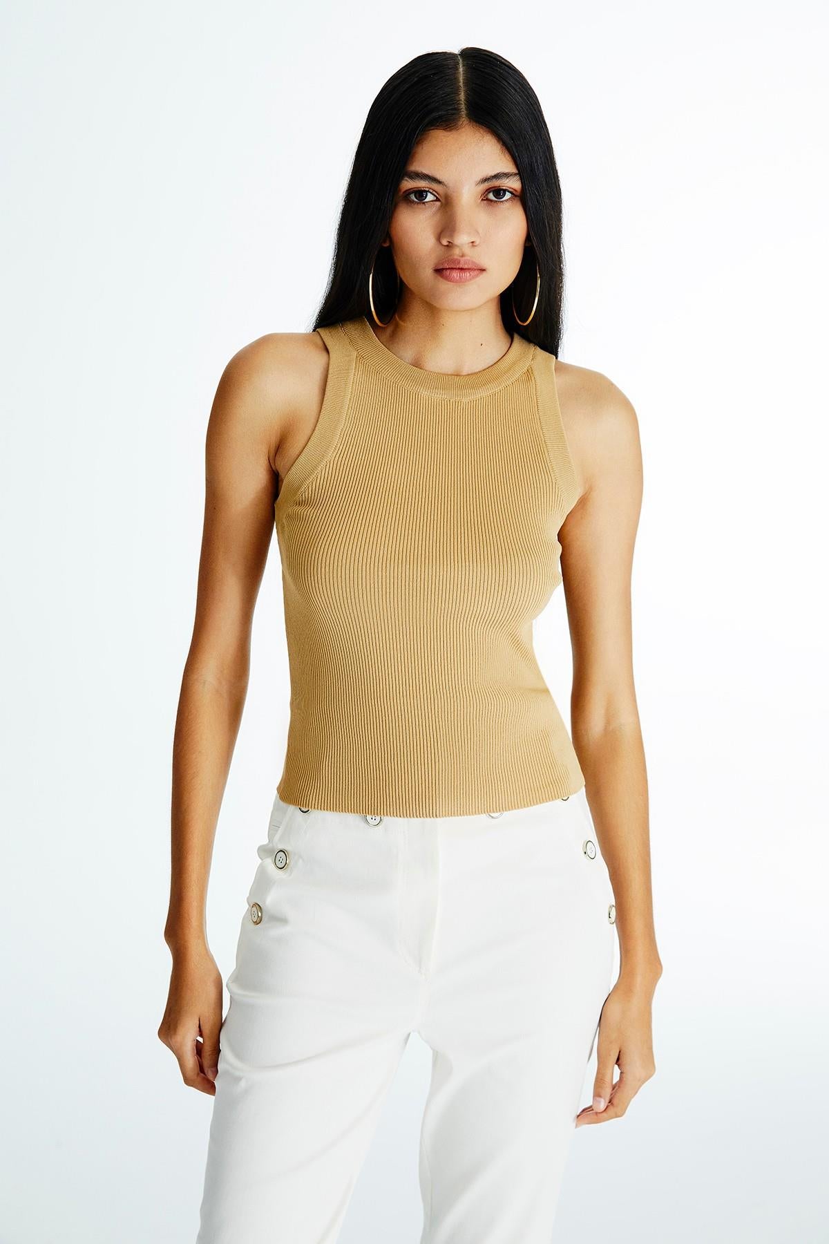 Fitilli Camel Triko Bluz