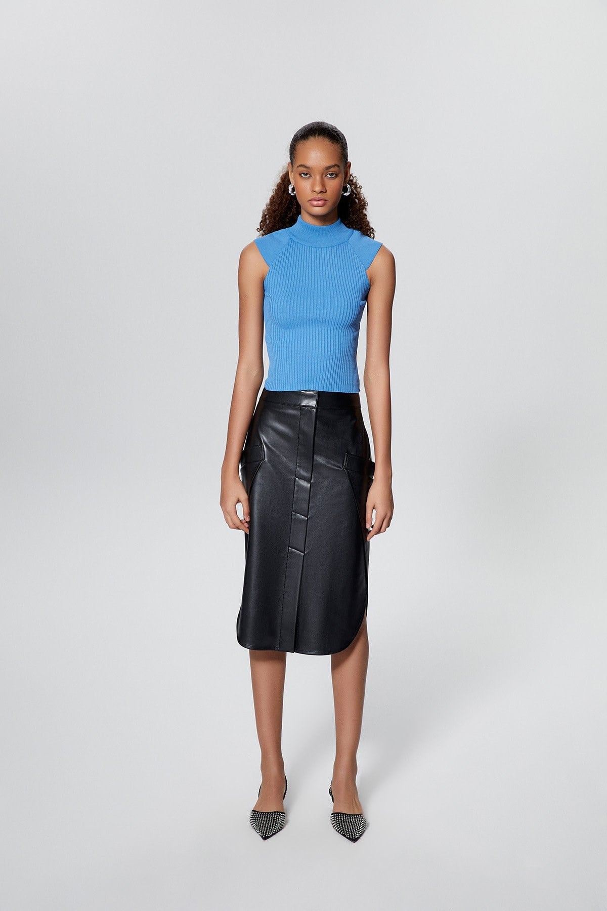 Fitilli Indigo Triko Top
