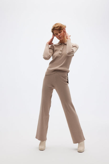 Fitlli Triko Camel Pantolon