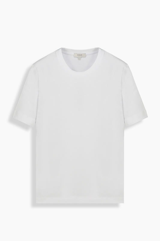 Fiyero Bisiklet Yaka Beyaz Tişört