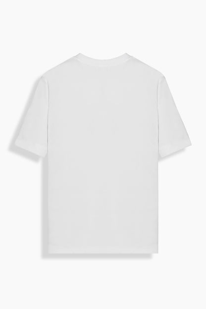 Fiyero Bisiklet Yaka Beyaz Tişört