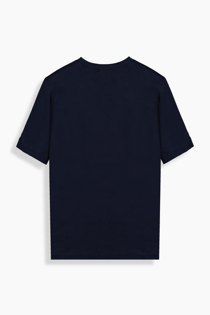 Fiyero Bisiklet Yaka Lacivert Tişört