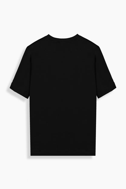 Fiyero Bisiklet Yaka Siyah Tişört