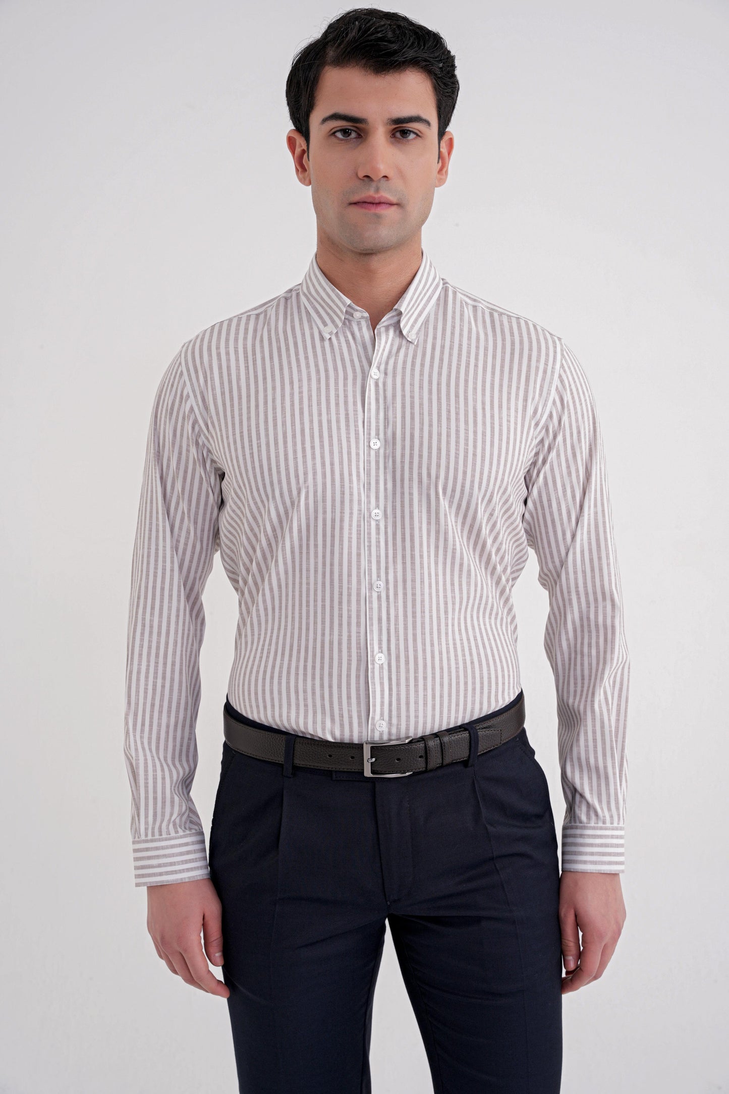 G 1598 Gömlek Slim Bej