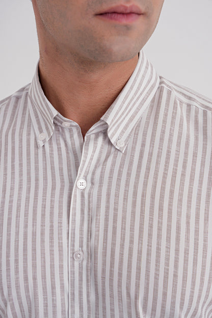 G 1598 Gömlek Slim Bej
