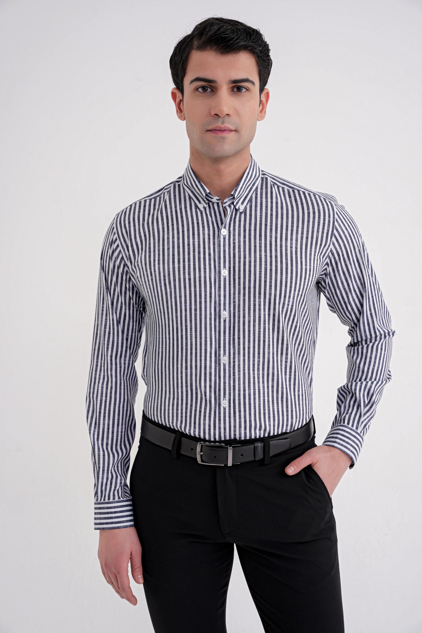 G 1598 Gömlek Slim Siyah