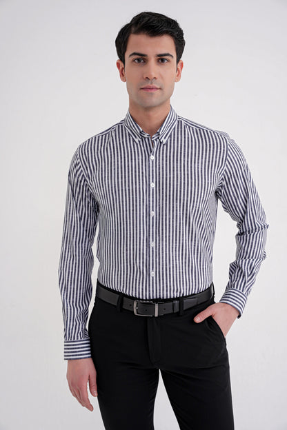 G 1598 Gömlek Slim Siyah