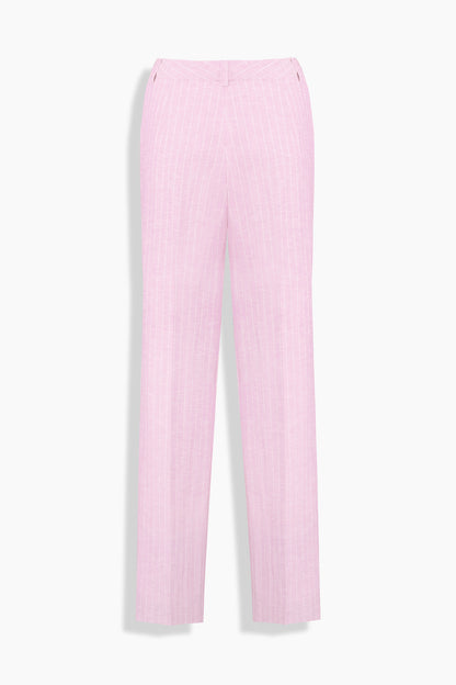 Galuir Çizgili Pembe Pantolon