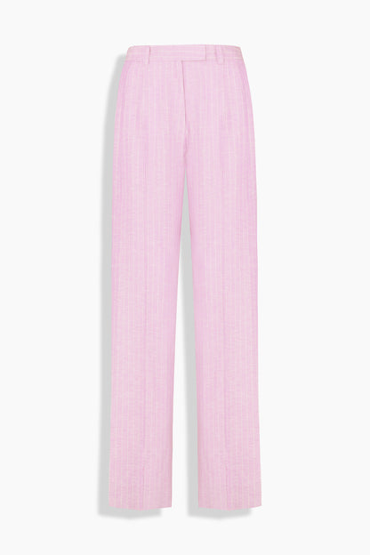 Galuir Çizgili Pembe Pantolon