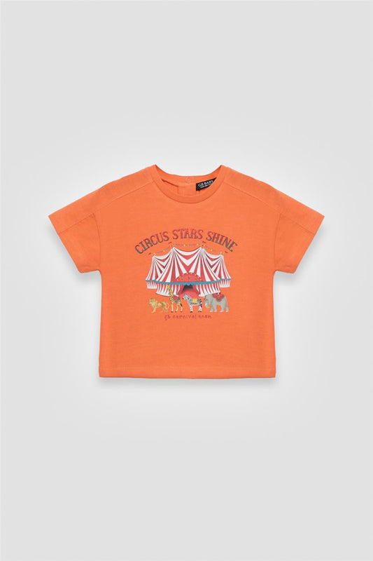 Erkek Bebek Turuncu Tshirt