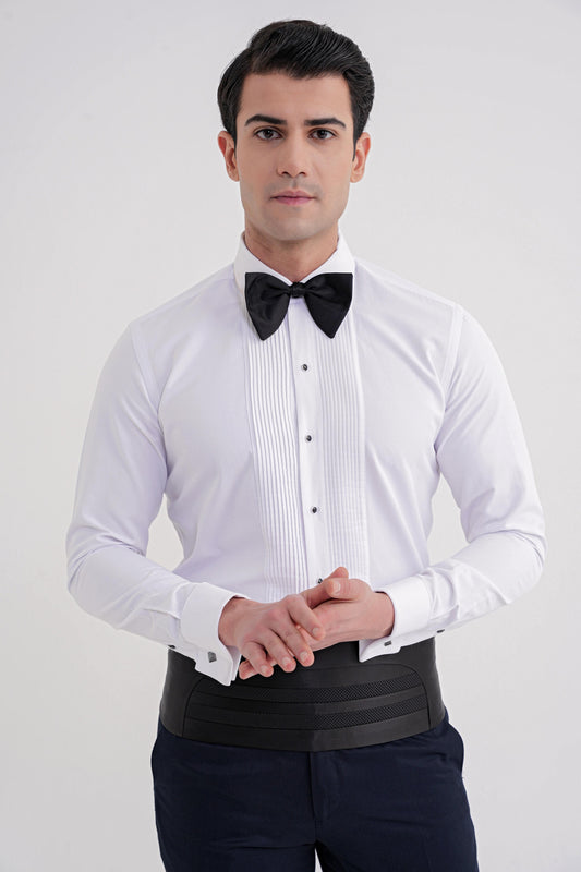 Gk 730 Gömlek Slim Beyaz Smokin