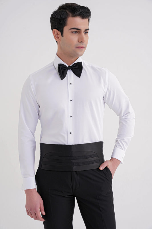 Gk 731 Gömlek Slim Beyaz Smokin