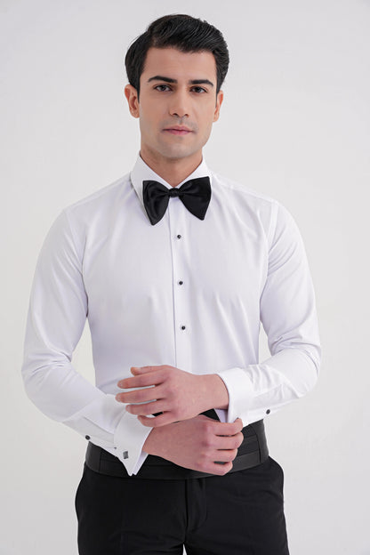 Gk 731 Gömlek Slim Beyaz Smokin