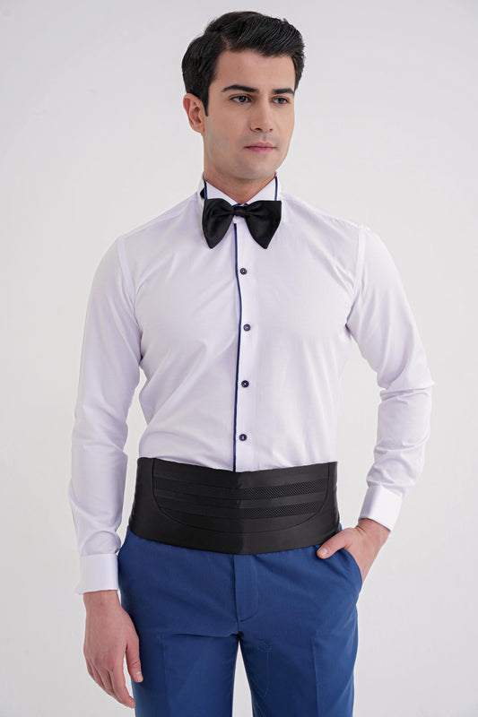 Gk 733 Gömlek Slim Beyaz Smokin