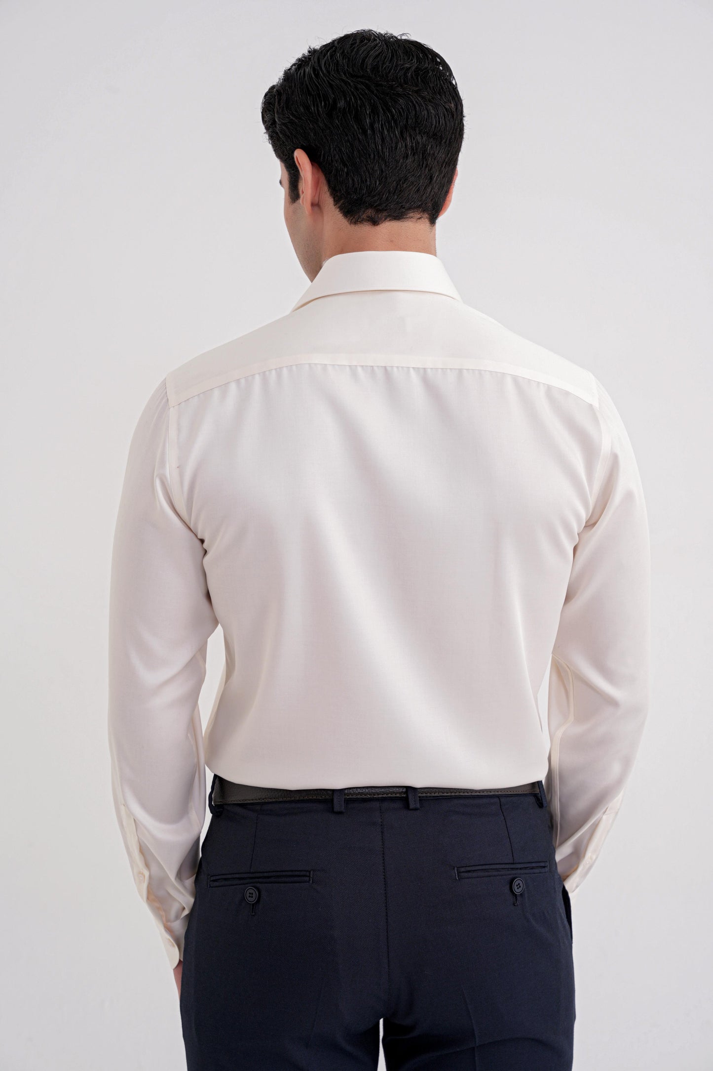 Gk 734 Gömlek Slim Krem Klasik