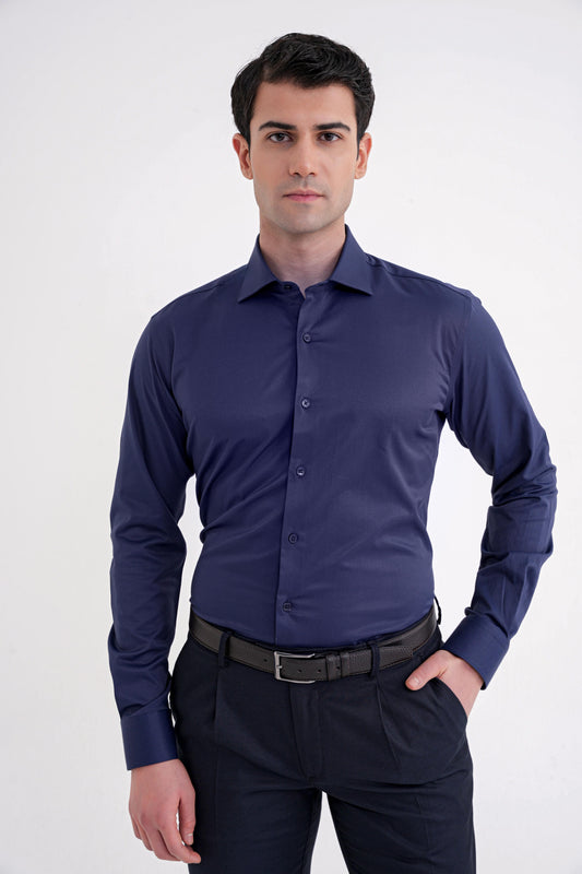 Gk 752 Gömlek Slim Lacivert