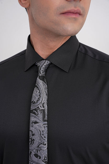 Gk 752 Gömlek Slim Siyah