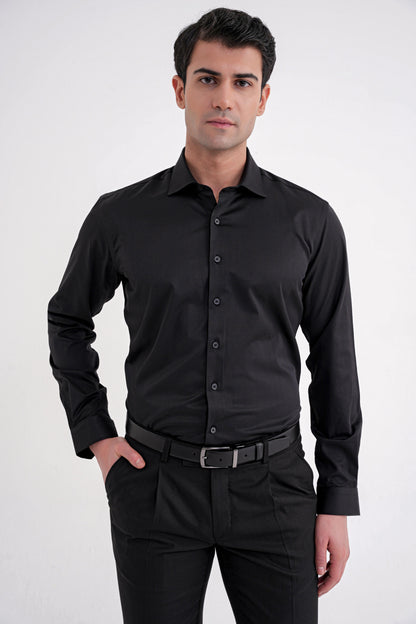 Gk 753 Gömlek Slim Siyah