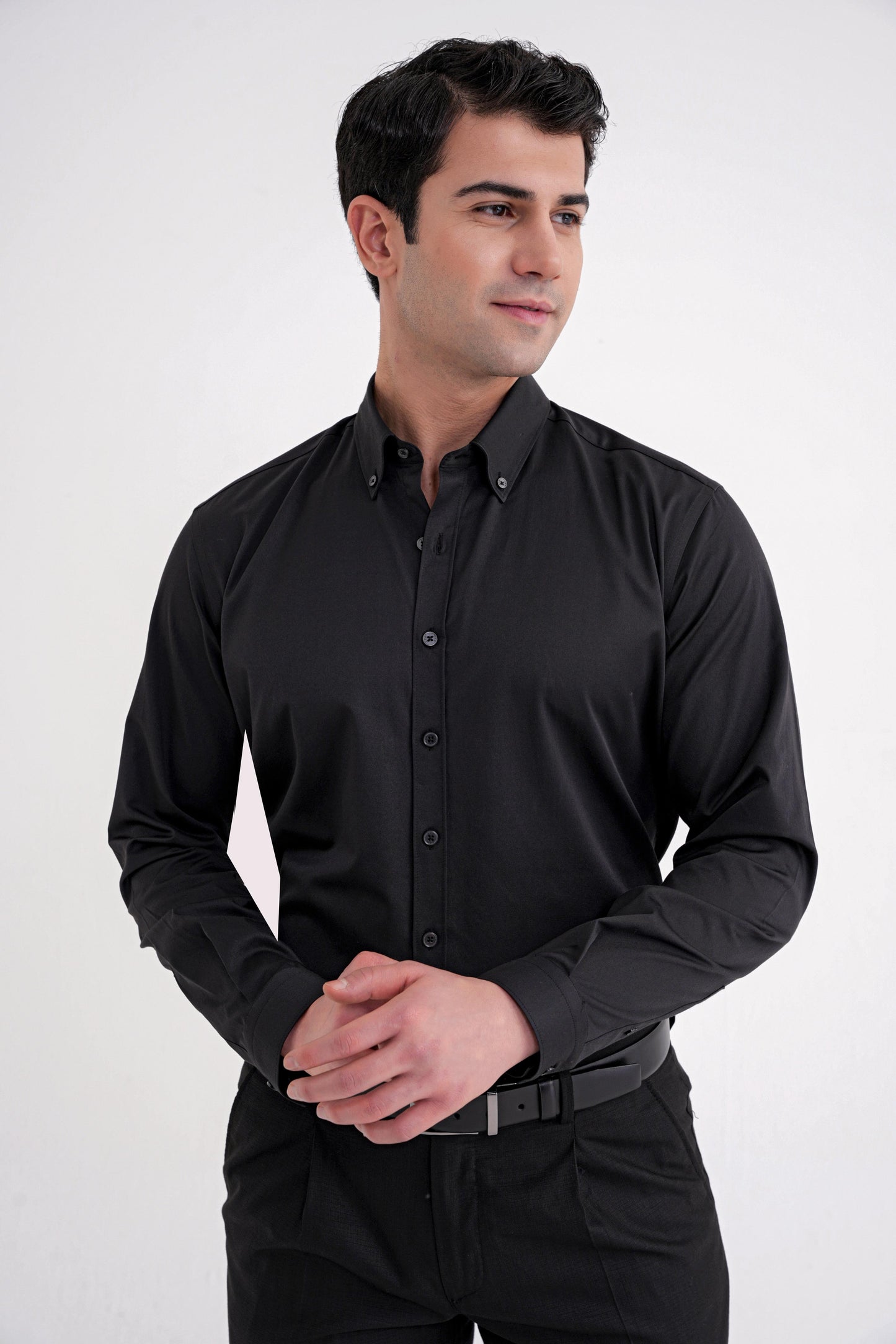 Gk 754 Gömlek Slim Siyah