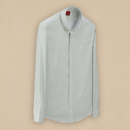 Goias Soho Açık Yeşil Çizgili Gömlek