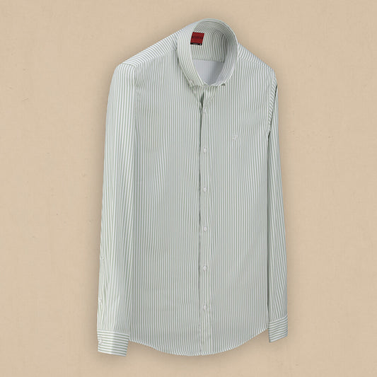 Goias Soho Açık Yeşil Çizgili Gömlek