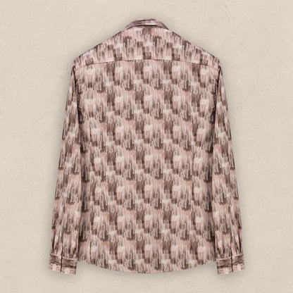 Goias Soho Uzun Kol Bordo Desenli Gömlek