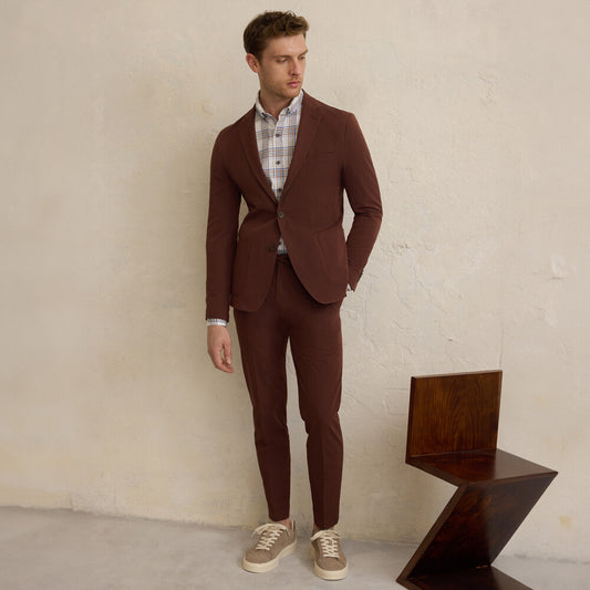 Goias Soho Kahverengi Kareli Gömlek