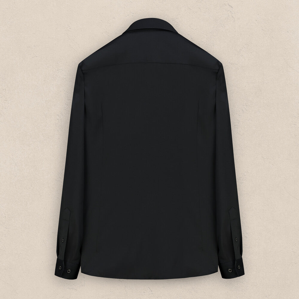 Goias Uzun Kol Klasik Siyah Gömlek