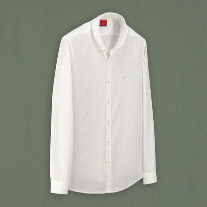 Goias Desenli Hardal Gömlek