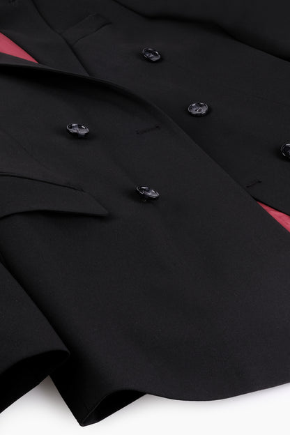 Golden Resta Slim Fit Siyah Takım Elbise