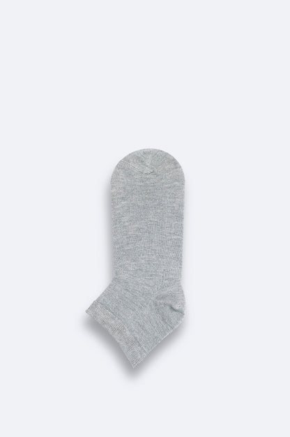 Gri Bambu Patik Çorap