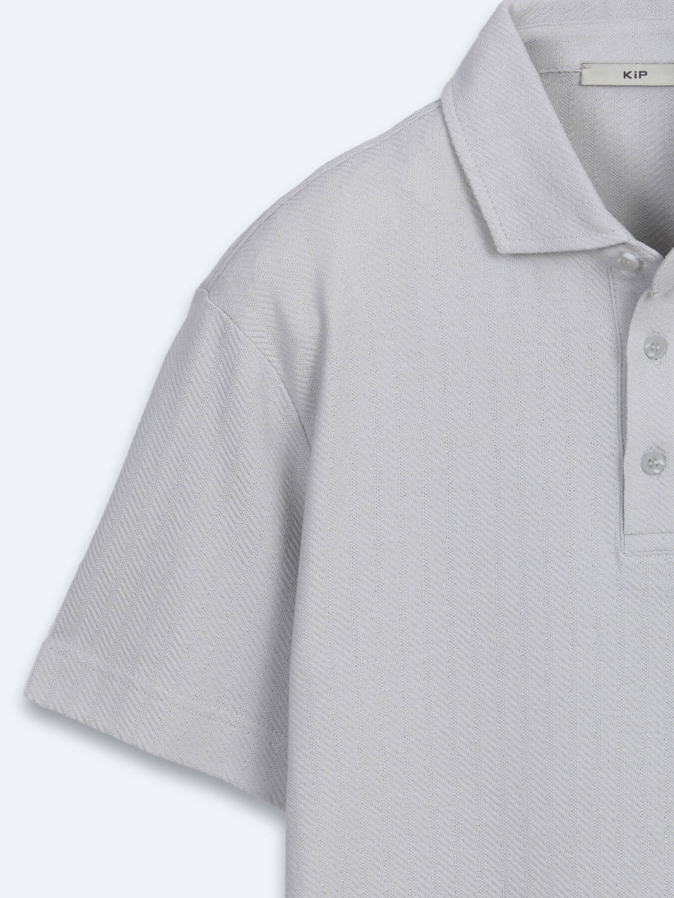 Gri Çizgili %100 Pamuk T-shirt