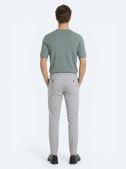 Gri Dokuma Jogging Fit Casual Pantolon