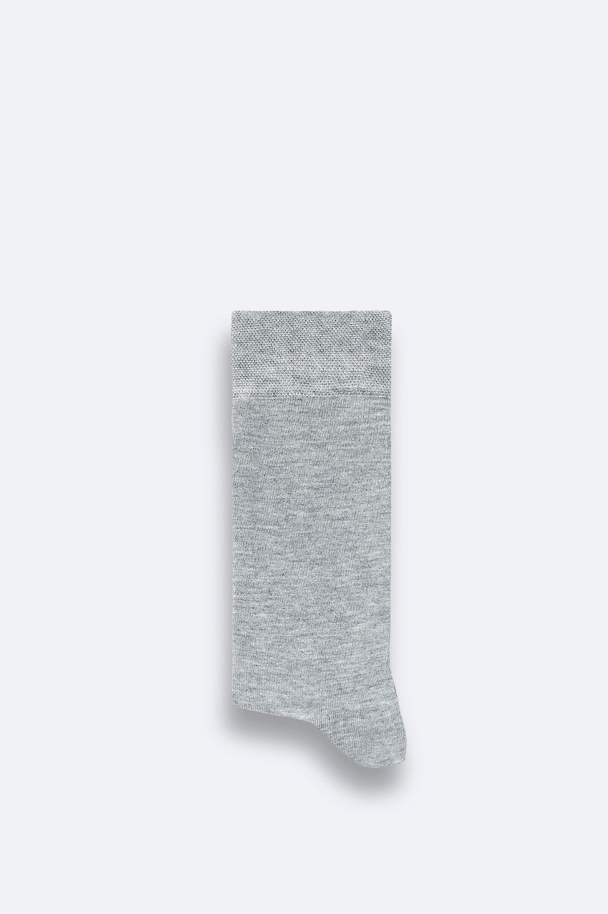 Gri Bambu Soket Çorap
