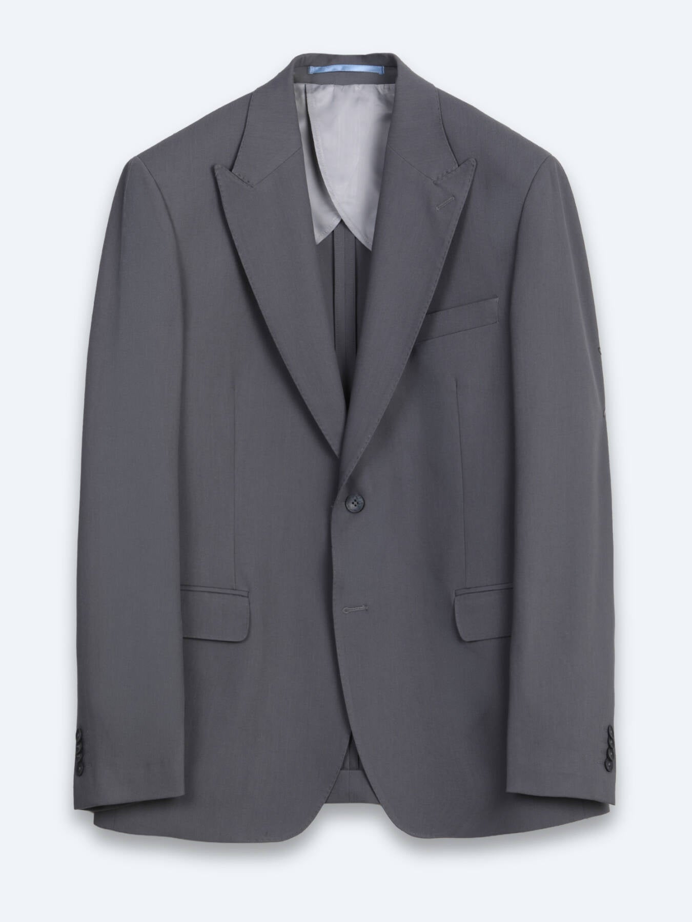 Gri Düz Modern Fit Takım Elbise