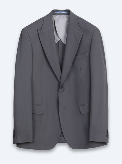 Gri Düz Modern Fit Takım Elbise